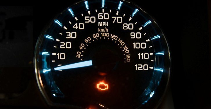 check engine warning light