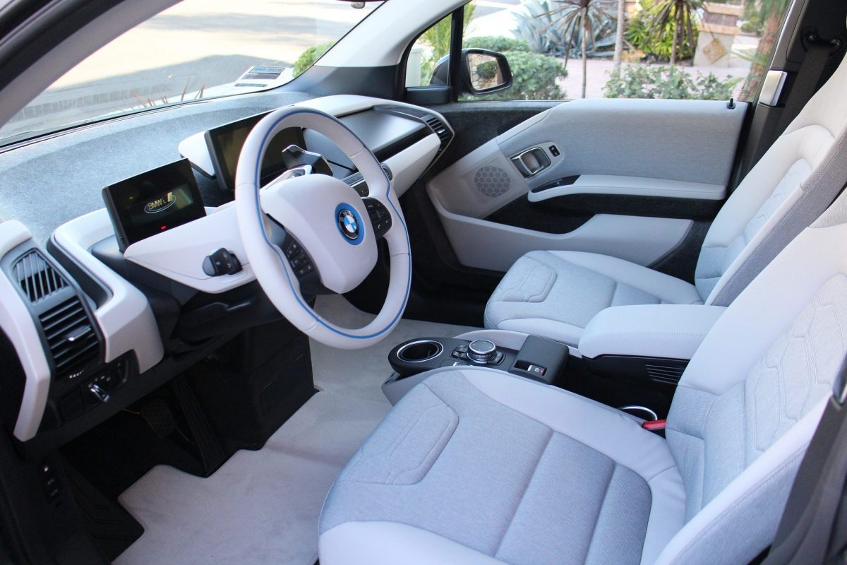 Interior view of BMW car