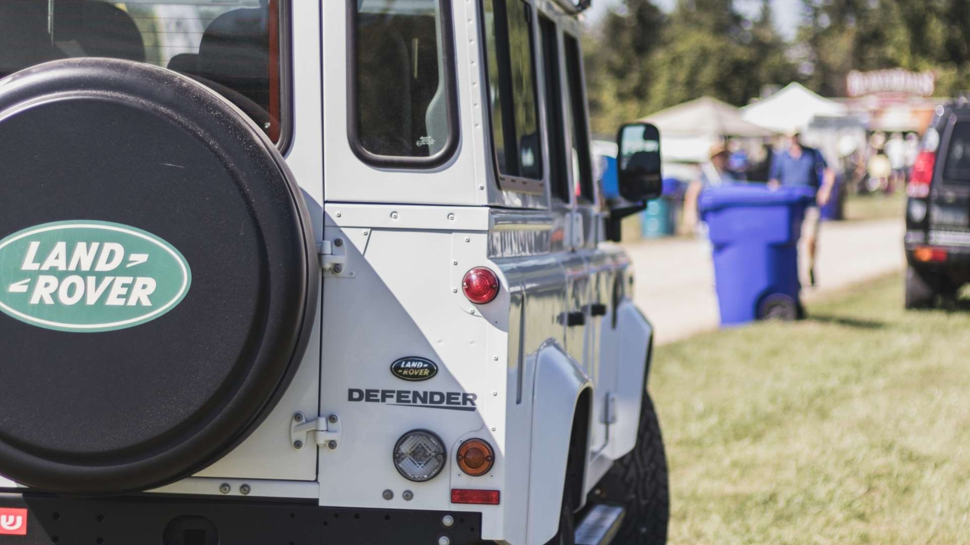 back of land rover defender